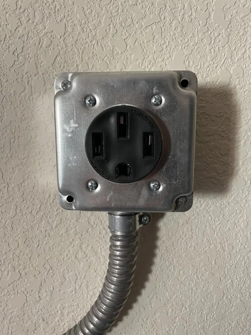 NEMA 14-50 outlet installed for Smart Home Electrical in Maxatawny
